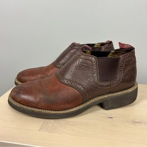 TWISTED X Men's Cow Dog Slip on Boots Size 9.5 Farm Chore Barn‎ Leather Rodeo